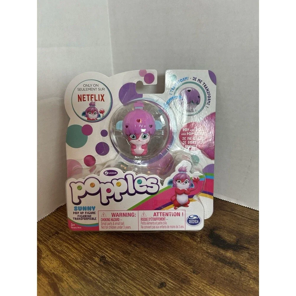 Netflix Popples Sunny Transforming Pop Up Figure Spin Master NIP Toy Collectible